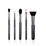 JESSUP 5 pcs Pro set Black/Silver T125 - PROFESSZIONÁLIS ECSETKÉSZLET ARCRA SZEMRE 