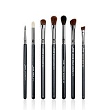 JESSUP PRO 7 pcs Brush Set Black/Silver T122 - PROFESSZIONÁLIS SMINKECSET KÉSZLET SZEMRE