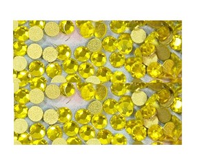 BF COSMETICS Lemon Yellow Crystals - 1730 db SÁRGA-CITROM SZÍNŰ KÖVEK 1,9 mm - 2,9 mm között