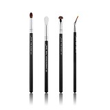 JESSUP 4 pcs Brush Set Black/Silver T308 - PROFESSZIONÁLIS SMINKECSET KÉSZLET ARCRA SZEMRE