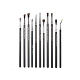 JESSUP 11 pcs Brush Pro Set Black/Silver T324 - PROFESSZIONÁLIS SZEMFESTŐ ECSETKÉSZLET